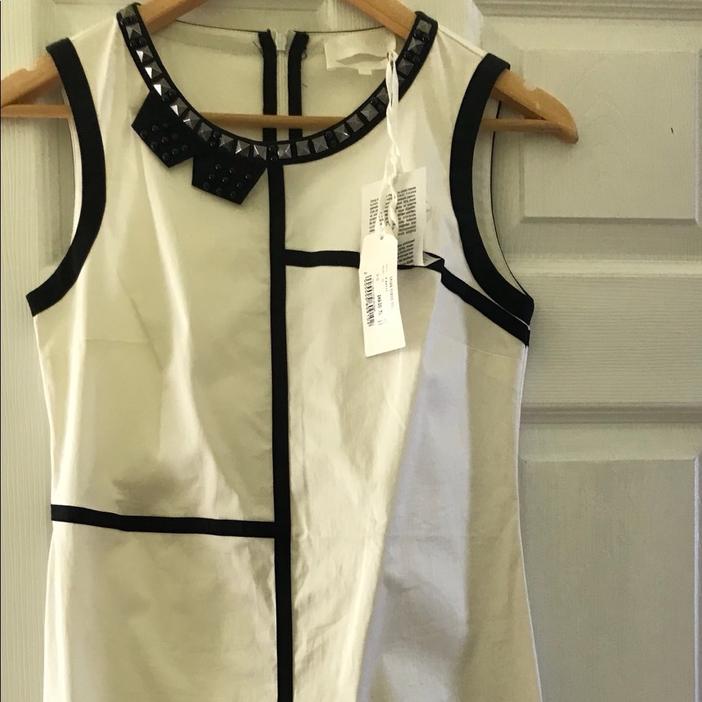 Little white and black dress.